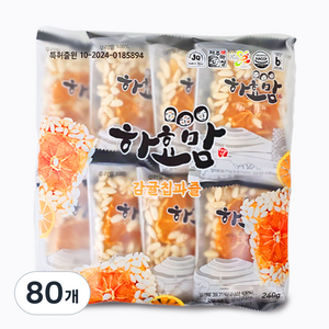 하효맘 제주 감귤칩과즐, 30g, 80개