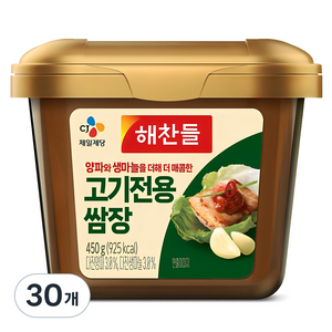 해찬들 고기전용 쌈장, 450g, 30개