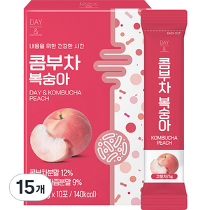데이앤 콤부차 복숭아, 5g, 10개입, 15개