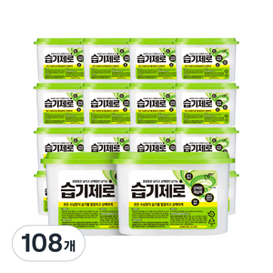 피죤 습기제로 제습제 본품, 275g, 108개