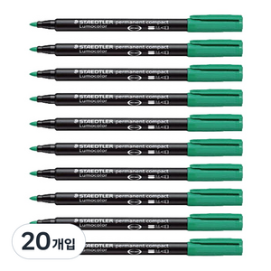 스테들러 317 다용도 펜 유성 1.0mm, 그린, 20개