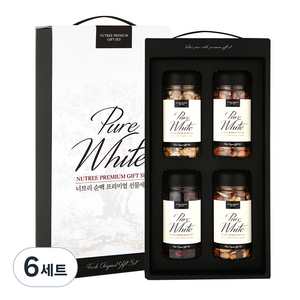 너트리 순백 프리미엄 견과류 선물세트 2호 750g, 6세트