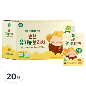 룰루맘 순한 유기농 보리차, 20개, 100ml