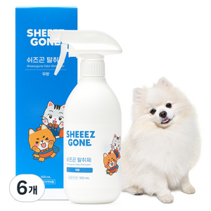 쉬즈곤 반려동물 탈취제 무향, 500ml, 6개