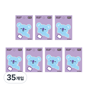 라인프렌즈 BT21 소프트 데코 스티커, 코야, 35개입