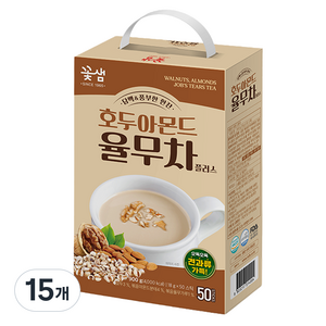 꽃샘 호두아몬드율무차플러스, 18g, 50개입, 15개