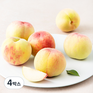 가족 의성 당도선별 부드러운 백도 복숭아, 1.5kg, 4박스