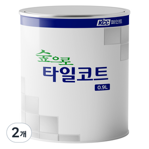 KCC숲으로 타일코트 페인트, 그레이, 900ml, 2개