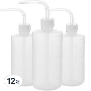 월드가드닝 물조리개 미세 다육 물뿌리개 500ml, 12개, 투명