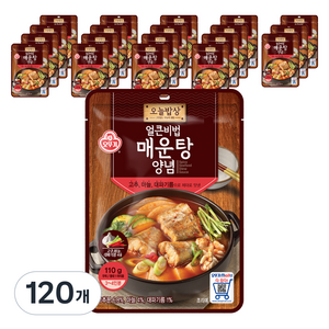 오뚜기 얼큰비법 매운탕 양념, 110g, 120개