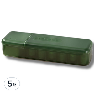 블루레이크 다용도 전선 정리함 반투명, 5개, 그린