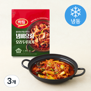하림 냄비요리 오리두루치기 (냉동), 600g, 3개