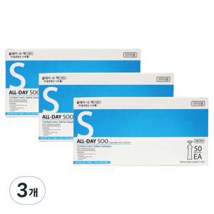 올데이수 50 안과용 드림렌즈 일회용식염수 세척 헹굼 50p, 3개, 500ml