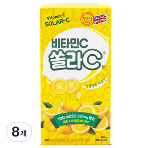 고려은단 쏠라C 정 레몬맛, 80정, 8개