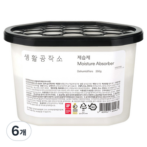 생활공작소 제습제 본품, 250g, 6개 골드박스 특가