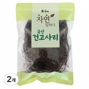 숲애 국산 건고사리 고사리 말린것, 2개, 100g