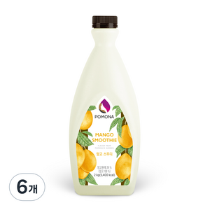 포모나 망고 스무디 시럽, 2kg, 6개