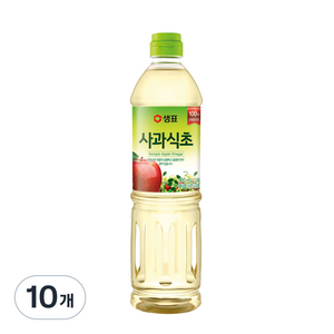 샘표 합성향 없는 사과식초, 900ml, 10개