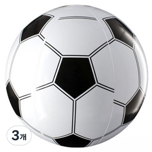 엠글로 비치볼 중형, 40cm, 축구공, 3개