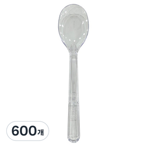 메이그린 아이스크림 스푼 투명, 600개, 1개입
