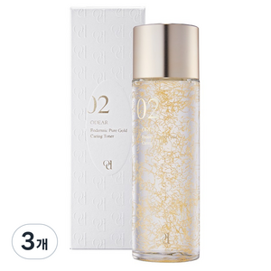 오데어 엔더믹 퓨어 골드 케어링 토너, 125ml, 3개