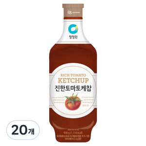 청정원 진한 토마토케찹, 930g, 20개