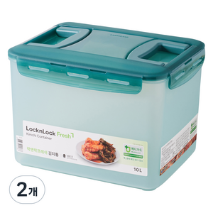 락앤락 프레쉬 MEDI 투핸들 김치통, 10L, 2개