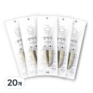 조공 반려동물 바다트릿 동결건조간식, 양미리, 15g, 20개
