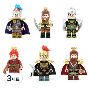 브릭쿨코리아 영웅삼국지 3탄 6종 인물피규어, 3세트