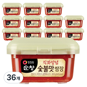 청정원순창 직화 양념숯불맛 쌈장, 300g, 36개