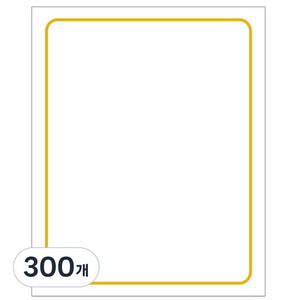 우진산업 300 로얄G800 상장용지, 흰색, 300개