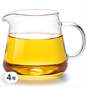 사마도요 내열유리 공도배 숙우 CP13A, 250ml, 4개