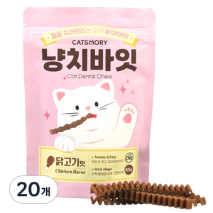 캣츠모리 냥치바잇 스틱, 닭고기, 60g, 20개