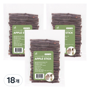 딩동펫 소동물 사과나무 스틱 100g, 18개