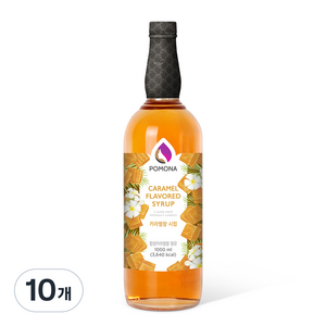 포모나 카라멜 커피시럽, 1L, 10개