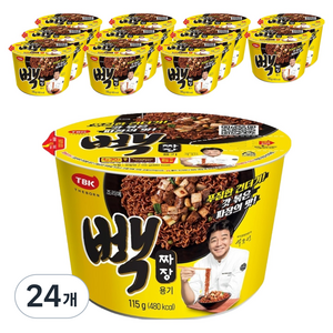 TBK 빽짜장 용기 컵라면 115g, 24개