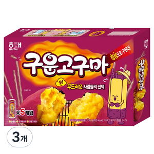 해태제과 구운고구마, 135g, 3개