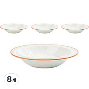 시라쿠스 메이플 파스타볼 코지 23cm, 레드, 8개