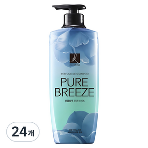 엘라스틴 퓨어 브리즈 퍼퓸 샴푸 로즈 앤 피오니향, 600ml, 24개