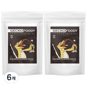 푸디웜 게코 푸디 인섹트 사료, 50g, 6개