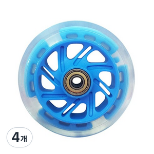 발로타 킥보드 LED 불바퀴 120mm, 블루, 4개