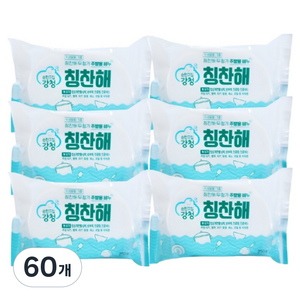 순한고집강청 친환경 칭찬해 항균 주방설거지비누, 250g, 60개