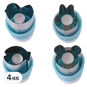푸쉬타입 야채커터 B타입 4종 세트 MP263, 블루, 4세트