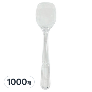 Maygreen 아이스크림 스푼 소 9cm 투명, 1000개, 1개입