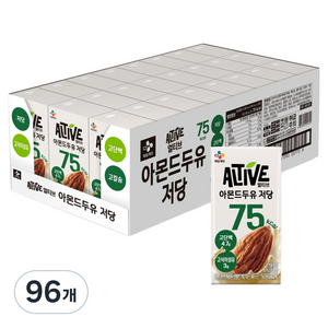 얼티브 고단백 저당 아몬드두유, 96개, 190ml