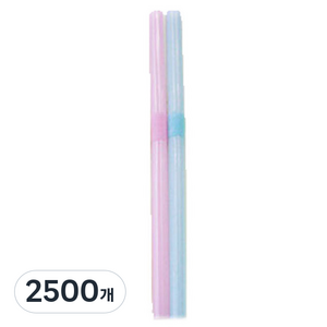 아가프라 일회용 유아빨대 랜덤발송, 2500개