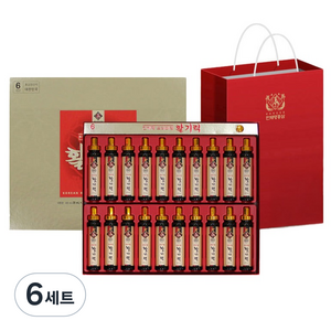 천제명홍삼 프리미엄 활기력 20p + 쇼핑백, 6세트