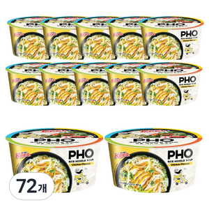 쿵딘포 닭고기향 쌀국수, 68g, 72개