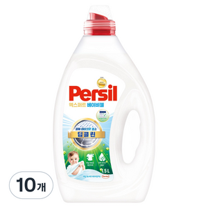 퍼실 딥클린 엑스퍼트 베이비젤 액체세제 겸용, 10개, 1.5L