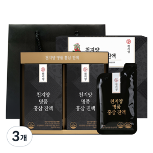 천지양 홍삼 진액 20p, 1L, 3개